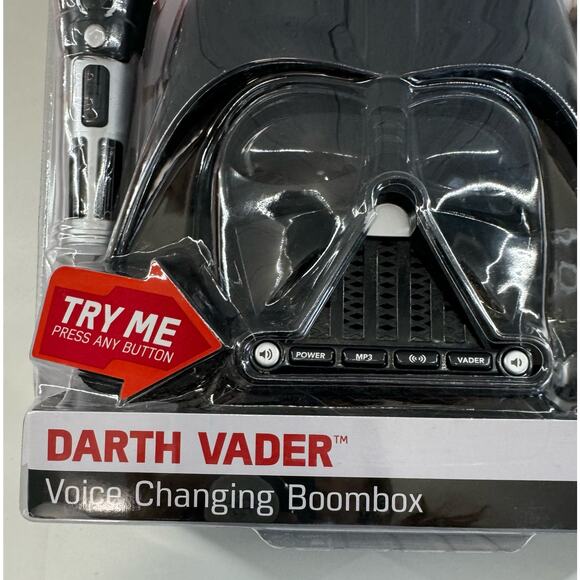 Star Wars Darth Vader Voice-Changing Boombox Helmet Shape Stereo MP3 Player - Picture 2 of 5